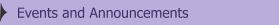 Events and Announcements 